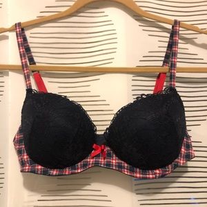Gilly Hicks lace & plaid 34C